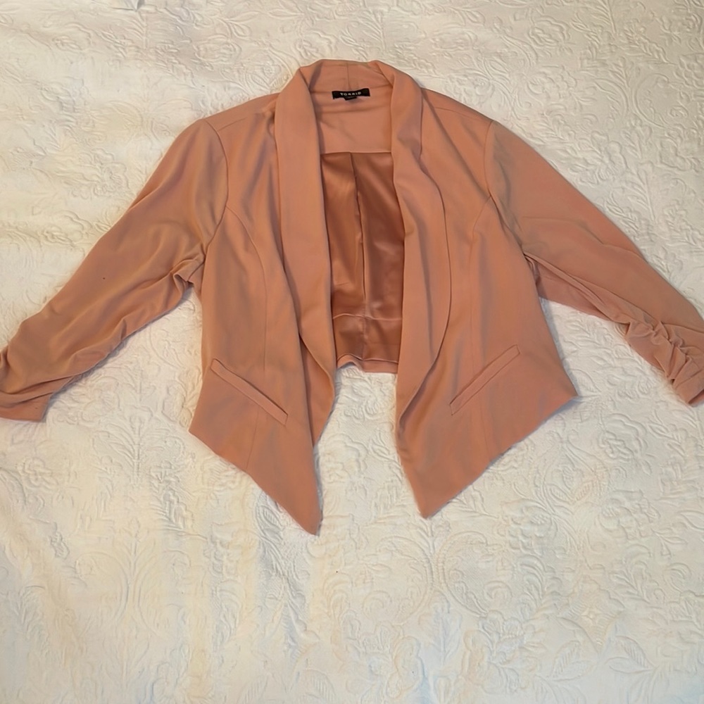 Dusty Pink Torrid Tuxedo Blazer/Jacket